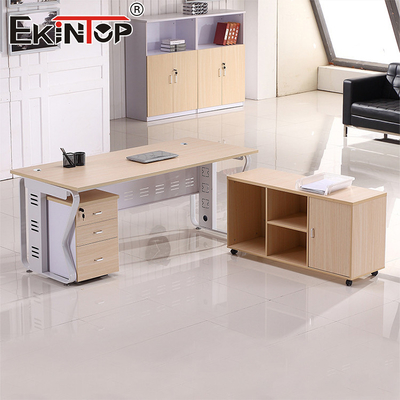 Perabotan Kantor Modern Meja Kerja Lemari Penyimpanan Meja Komputer Kursi