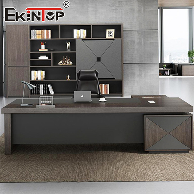 Kantor yang kompatibel dengan proyek pabrik langsung Meja besar dengan laci