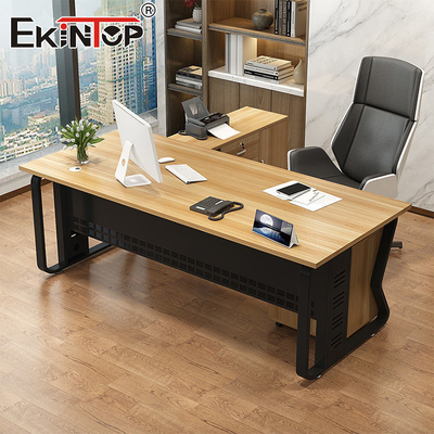 Harga Diskon Desain Modern Walnut Meja Kantor Meja khusus