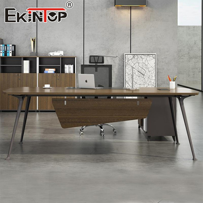 Grosir Kualitas Tinggi Custom Solid Kayu Kantor Desk Set