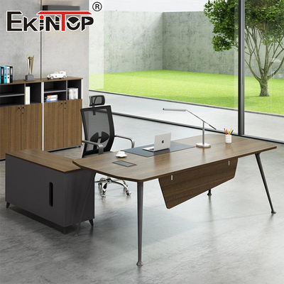 Grosir Kualitas Tinggi Custom Solid Kayu Kantor Desk Set