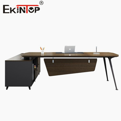 Meja Komputer Berkualitas Tinggi Meja Kantor Dengan Lemari Penyimpanan Meja Modern