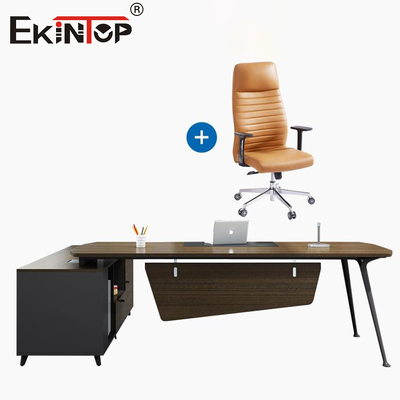 Meja Komputer Berkualitas Tinggi Meja Kantor Dengan Lemari Penyimpanan Meja Modern