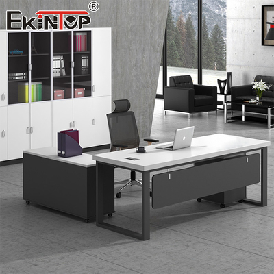 Pemesanan Meja Kantor Eksekutif berbentuk L untuk Ruang Kerja Modern