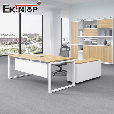 Meja Kantor Kayu Bergaya Komersial untuk Ruang Tamu Modern