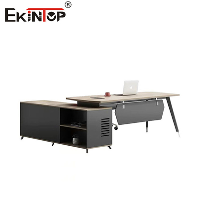 Meja Kantor Modern Meja Komputer Bahan Kayu Meja Eksekutif dengan permukaan kertas