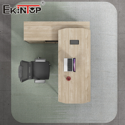 Meja Kantor Modern Meja Komputer Bahan Kayu Meja Eksekutif dengan permukaan kertas