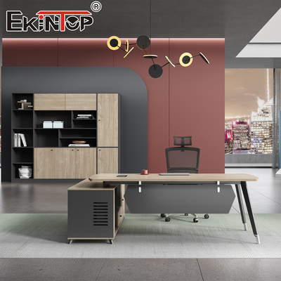 Furnitur Kantor Set Kantor Komersial Meja Eksekutif Meja dengan laci