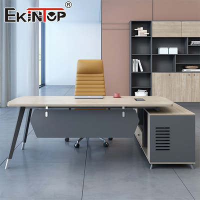 Produsen Furnitur Kayu Alam Meja Kantor Meja Eksekutif dengan laci