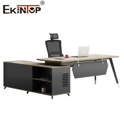 Produsen Furnitur Kayu Alam Meja Kantor Meja Eksekutif dengan laci