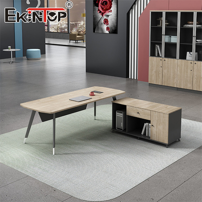 Desain Modern Meubel Meja Kantor Meja Kayu Meja Eksekutif Dengan Laci