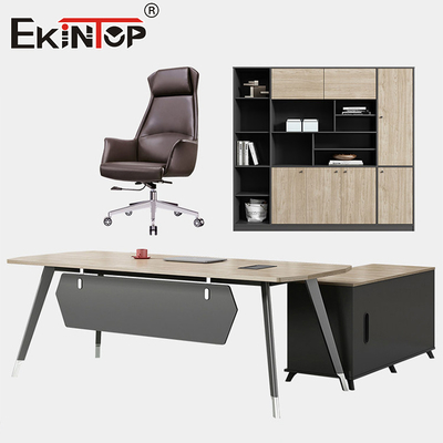 Meja Manajer Kantor Meja Eksekutif dengan Laci Ruang Kantor