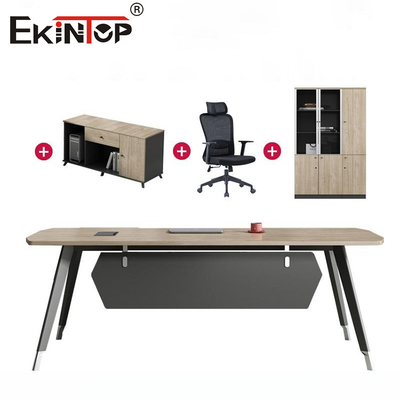Ruang Kantor Modern Custom Kantor Kantor Komersial Meja Eksekutif Meja dengan Laci