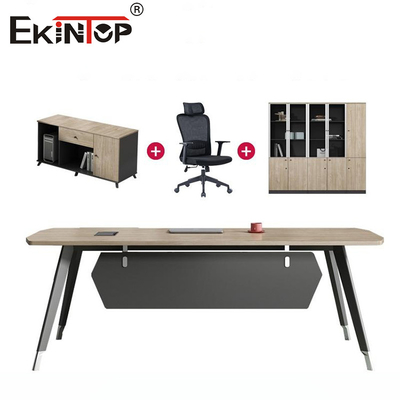 Ruang Kantor Modern Custom Kantor Kantor Komersial Meja Eksekutif Meja dengan Laci