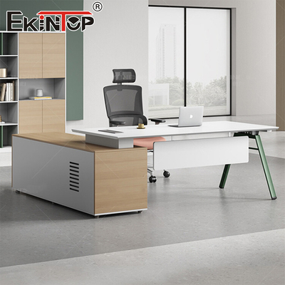 Meja Eksekutif Desain Modern Kantor Furnitur Pabrik Meja Eksekutif dengan laci
