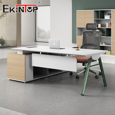 Meja Eksekutif Desain Modern Kantor Furnitur Pabrik Meja Eksekutif dengan laci