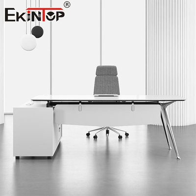Desain Minimalis Kantor Putih Desk Office Space Set Custom Made