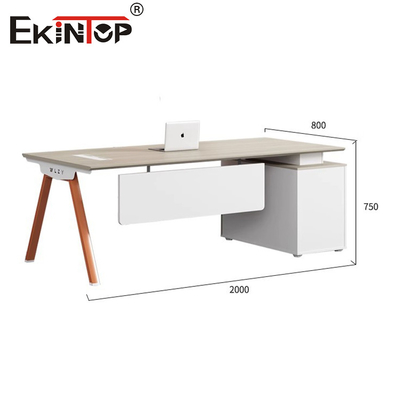 Gaya Minimalis Kantor Putih Meja penyimpanan Lemari Meja Modular