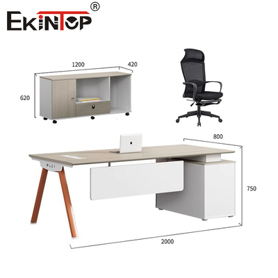 Furnitur Kantor Gaya Komersial Set Meja Kantor Furnitur Meja Modular
