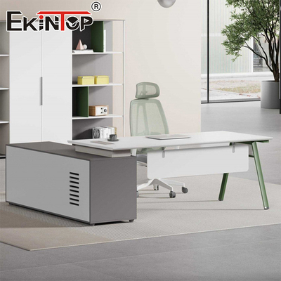 Modern Style L-Bentuk Meja Kantor Meja Kantor Modular Meja