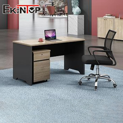 Meja Kantor Dengan Lemari Sisi Bahan Kayu Perabot Meja Modular