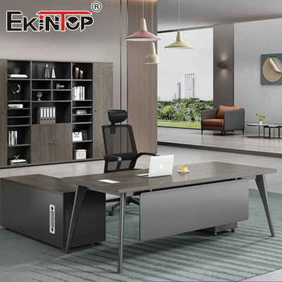 Meja Kantor Modular Meja Kerja Bentuk L Mewah Berkualitas Tinggi dari MDF