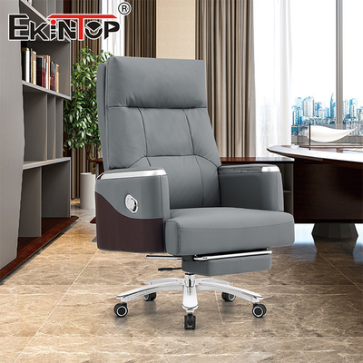 Kursi Putar Kulit Perabot Kantor Eksekutif Ergonomis Kursi Kantor Komersial