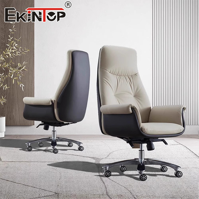 Kursi Tidur Kulit Tinggi PU Eksekutif Ergonomis Kursi Kantor Komersial