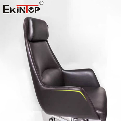 Kursi Eksekutif Kulit Perabotan Gaya Modern Roda Kursi Kantor Komersial