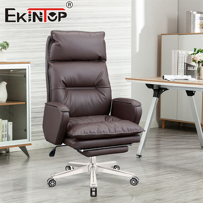 Custom Office Space Boss Kursi Kulit Gaya Klasik Kursi Meja Kantor Rumah