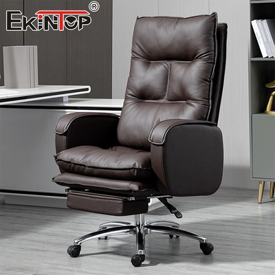 Kursi Kantor Kulit Berbaring Ergonomis Berkualitas Tinggi Kursi Meja Kantor Rumah