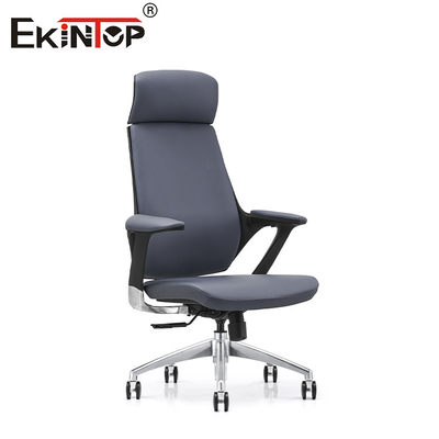 Kursi Kulit Bergaya Modern dengan Pendongkrak Kepala Tinggi Kursi BreakRoom yang Bisa Disesuaikan