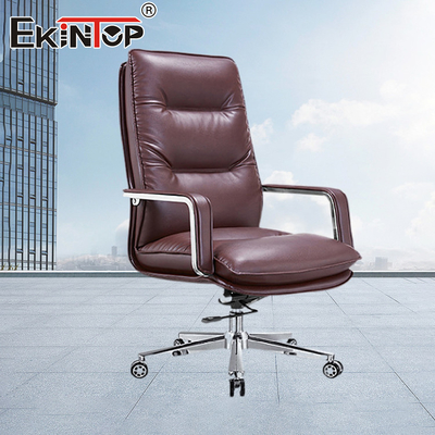 Kursi Kantor Kulit Nyaman Ramah Lingkungan CEO Boss Comfort Kursi Kantor Berkualitas