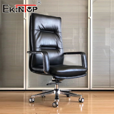 Kursi Kantor Kulit Nyaman Gaya Klasik Kursi Bisnis Ergonomis Kursi Kantor Berkualitas