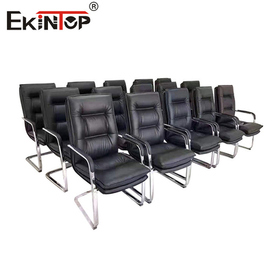 Kursi Kantor Kulit Hitam Kulit Eksekutif Ergonomis Modern Kursi Kantor Berkualitas