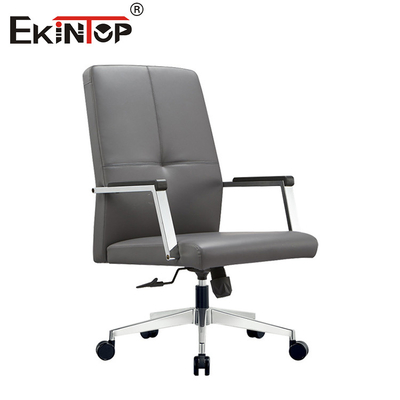 Kursi Kulit PU Kursi Eksekutif Kantor Desain Baru Dengan Kursi Kantor Berkualitas Kaki Logam