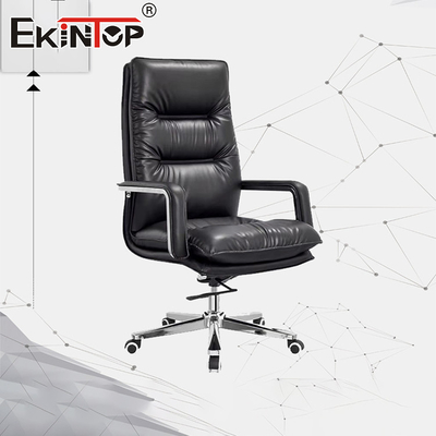 Kursi Kantor Ergonomis Eksekutif Manajer Rapat Kulit Punggung Tengah Kursi Kantor Berkualitas