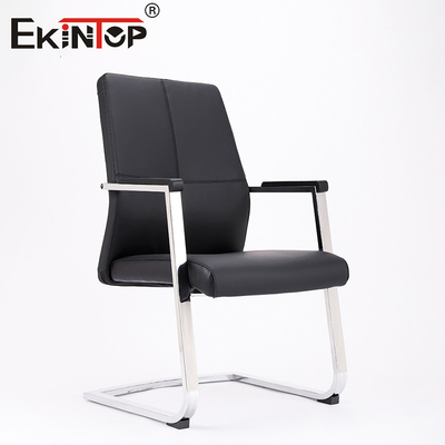Kursi Berlengan Kulit PU Hitam Ergonomis Eksekutif Nyaman Kursi Kantor Berkualitas
