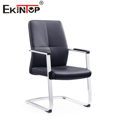 Kursi Berlengan Kulit PU Hitam Ergonomis Eksekutif Nyaman Kursi Kantor Berkualitas