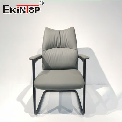 Sampel Gratis Kursi Ergonomis Kursi Kulit PU Tinggi Kursi Kantor Berkualitas Gaya Klasik
