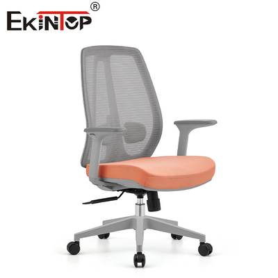 Kursi Jala Penuh Kantor Ergonomis Manajer Bergulir Modern Dengan Kursi Kantor Kain Sandaran Kepala