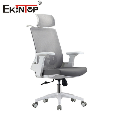 Furnitur Komersial 3D Armrest Swivel Mesh Executive Chair Disesuaikan