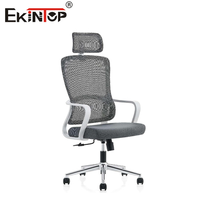 Ergonomis High Back Office Chair Kursi headrest disesuaikan Kursi kain