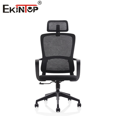 Furnitur Ergonomis Meja Depan Modern Meja Kantor Kain Berputar Dengan Kontrol Tilt Lock