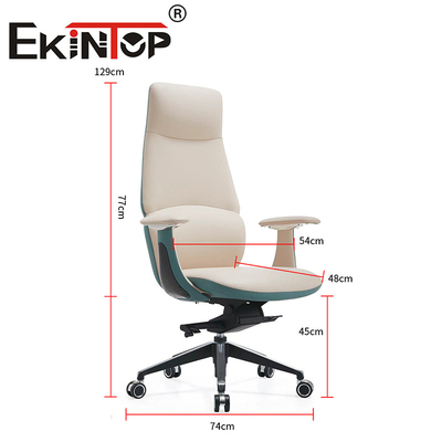 Kursi Komputer Pabrik Perabot Kantor Manajer Kulit PU Punggung Tinggi Kursi Kantor Kokoh