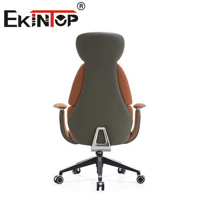 Kepala Perabot Kantor Ketua Manajer PU Kursi Kantor Berputar Kursi Ergonomis Kursi Klub Kulit