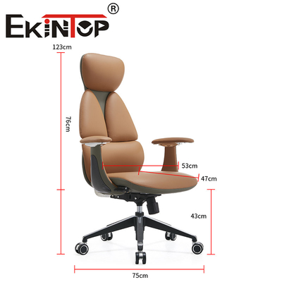 Kepala Perabot Kantor Ketua Manajer PU Kursi Kantor Berputar Kursi Ergonomis Kursi Klub Kulit