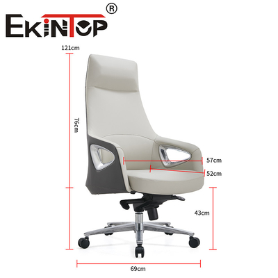 Perabotan Komersial Kursi kantor Punggung Tinggi dengan Kursi Klub Kulit Desain Modern