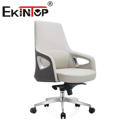 Kursi Kulit Kantor Eksekutif Putar Belakang Tengah Untuk Perabot Kantor Kursi Klub Kulit