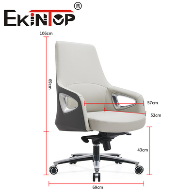 Executive Ergonomic Swivel Modern Manajer Kantor Kursi Kulit Klub Kursi